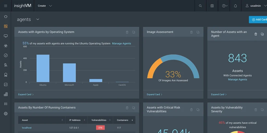 usecase4-insightvm-continuous-endpoint-monitoring-agent-dashboard